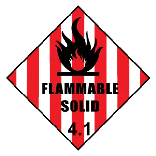 Flammable Solid Logo Slider