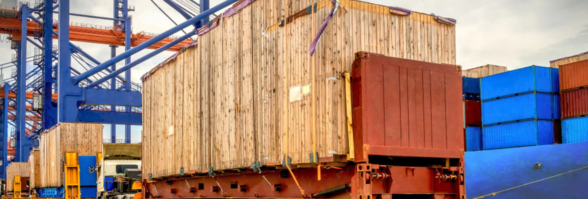 Flat Rack Shipping Container Banner