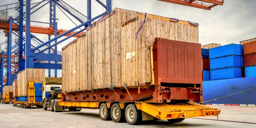 Flat Rack Shipping Container Banner Mobile