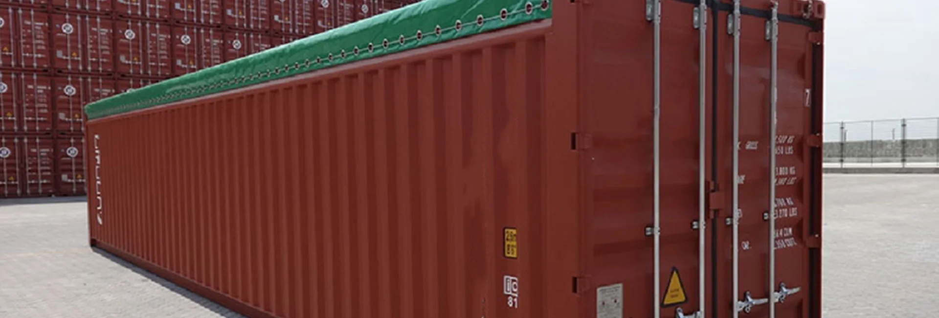 Open Top Container Banner